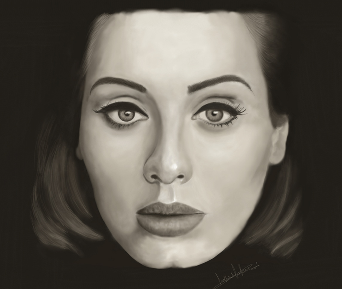 Adele digital painting