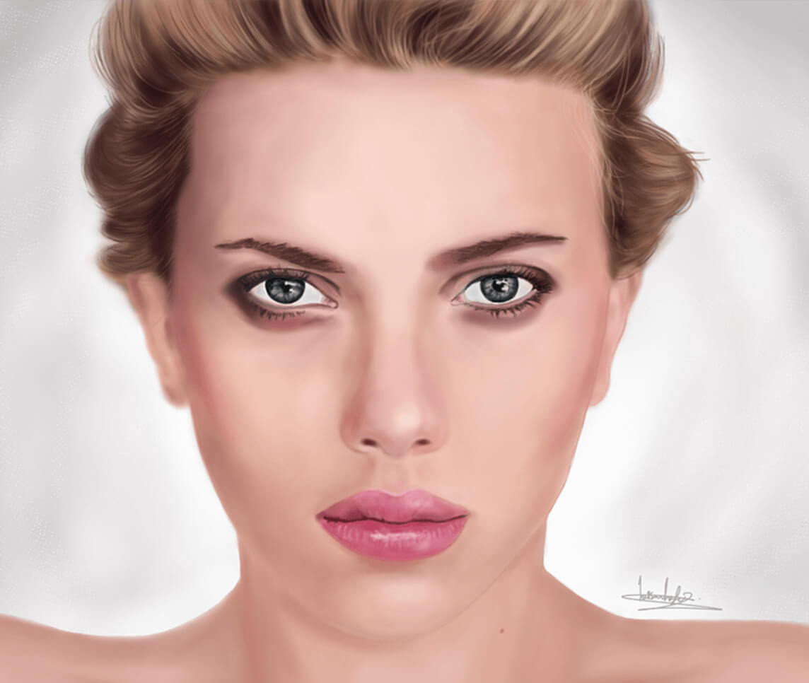 scarlett digital painting